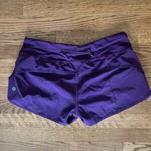 Lululemon Athletica Purple Athletic Shorts Lightweight Performance